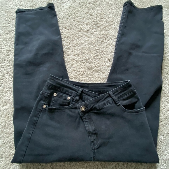 Amazon Straight leg crossover button jeans - Picture 2 of 4